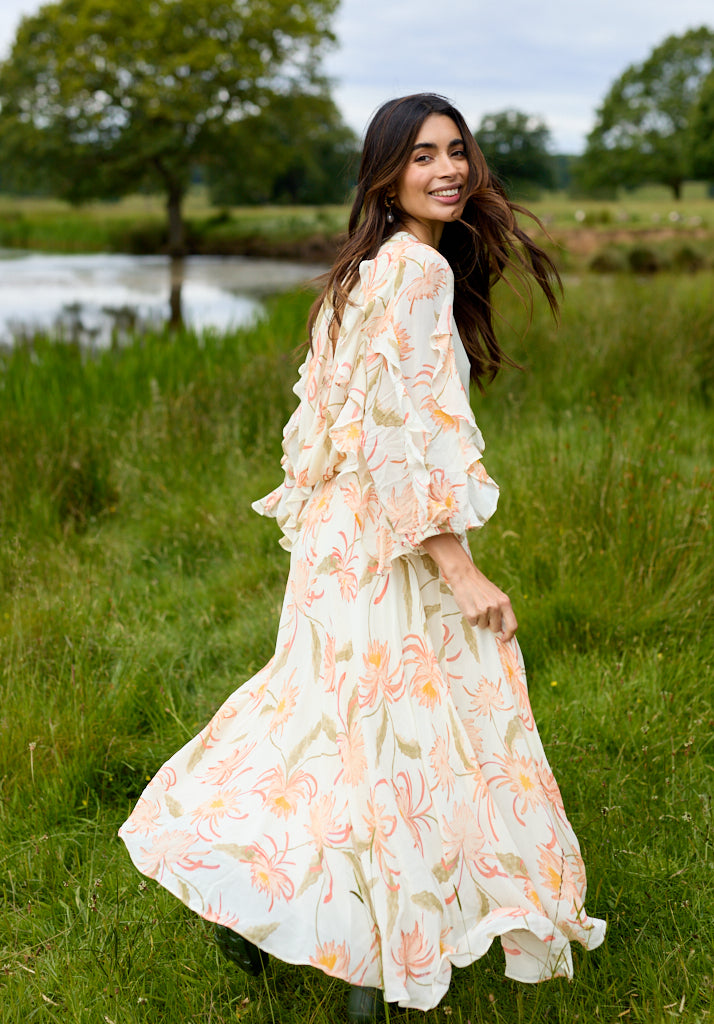 open lace back dress Garden Party Maxi Dress main image 0