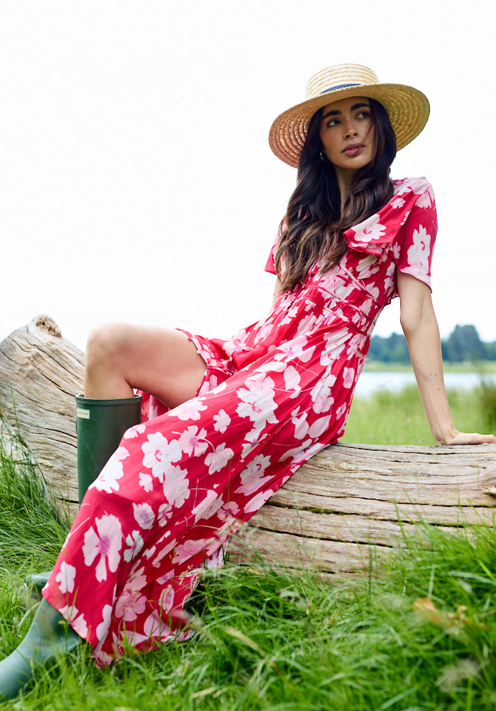 Savannah Secret Garden Maxi Dress in Red | Dresses Lily and Lionel Savannah Secret Garden Maxi Dress in Red | Dresses Lily and Lionel