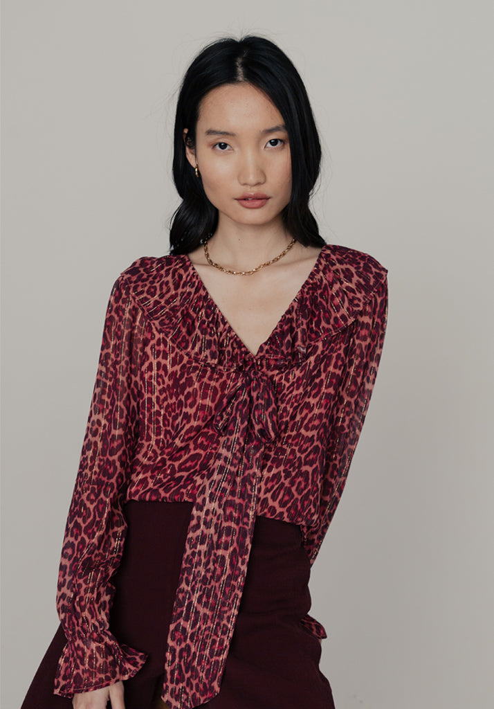Joni Leopard Floral Mini Dress main image 1