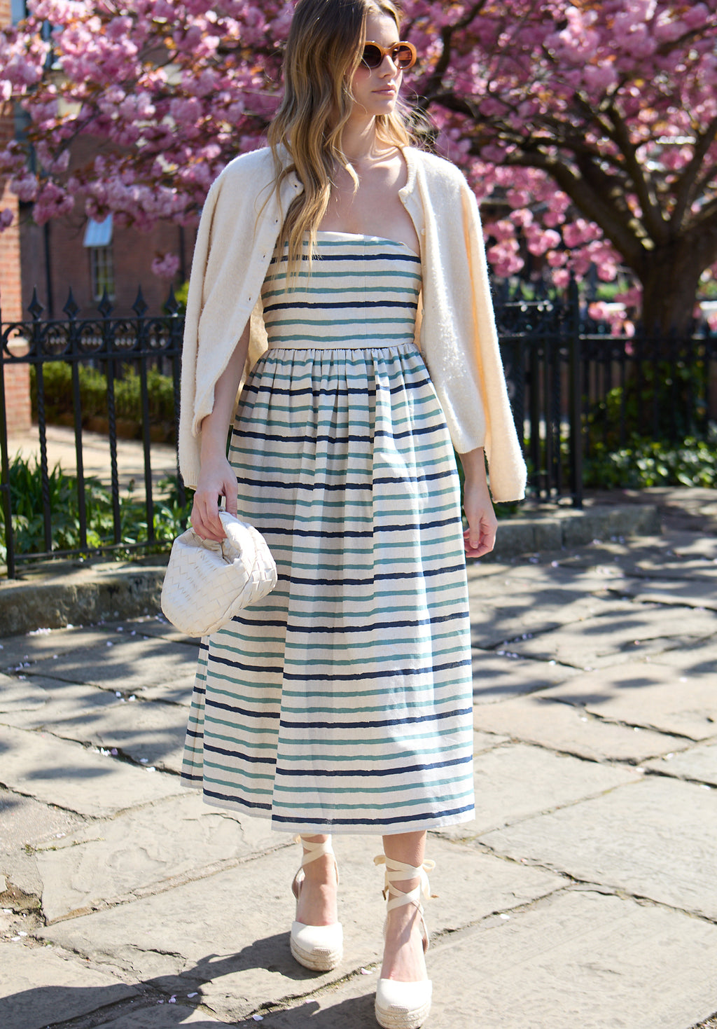 Regatta Sleeveless Bardot Neck Midi Dress In Multi - image 1