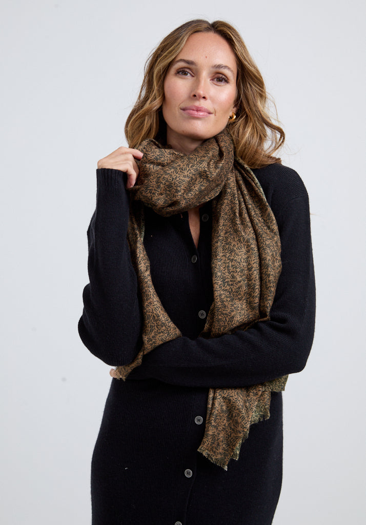 Sasha Scarf in Brown Lily and Lionel – Lily and Lionel London