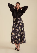 Molly Top Animal Jacquard Black