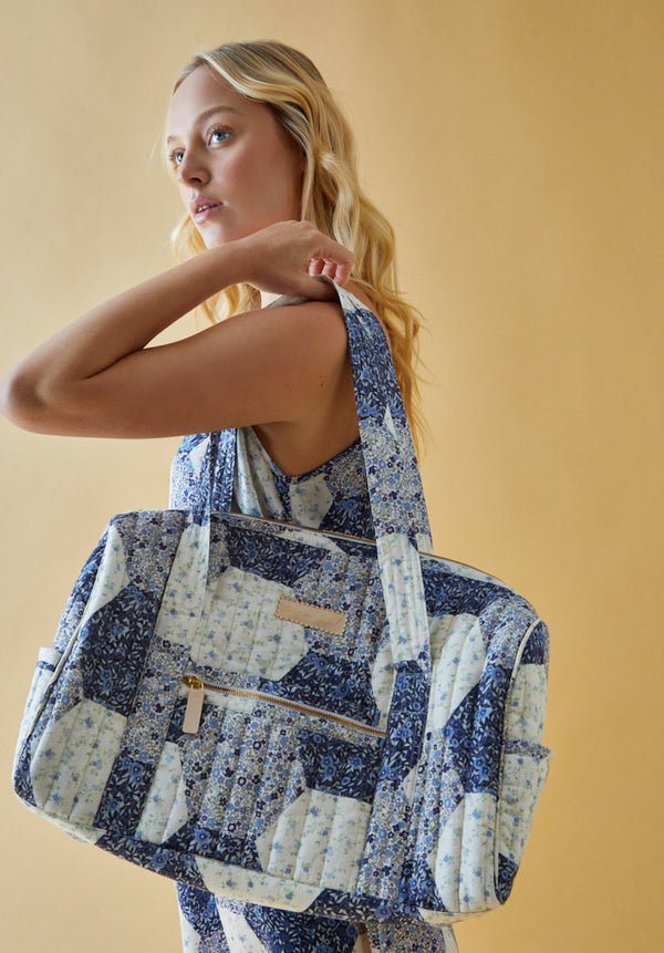 Overnight Bag Aster Patchwork Blue