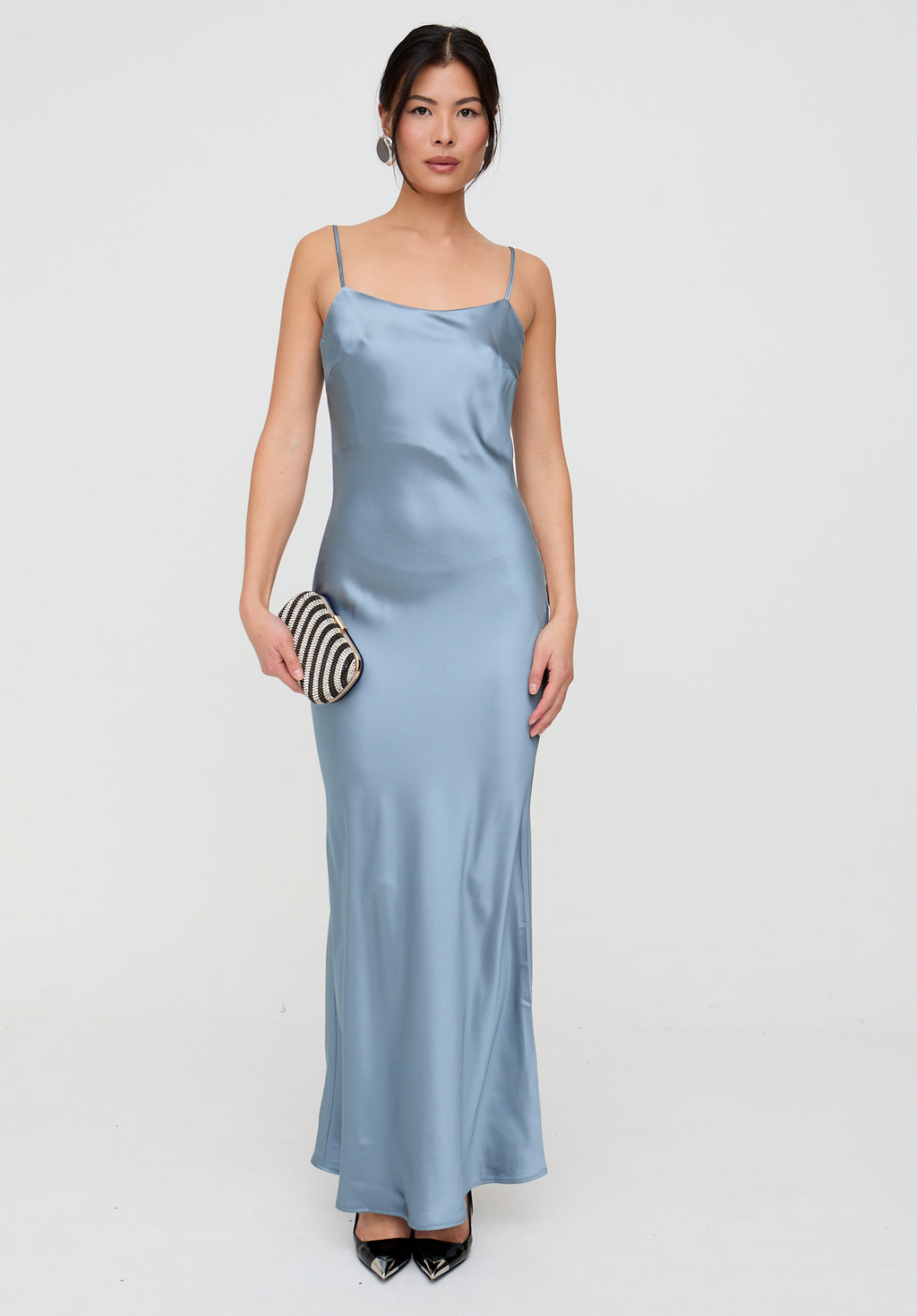 Roxy Spaghetti Strap Maxi Dress In Blue