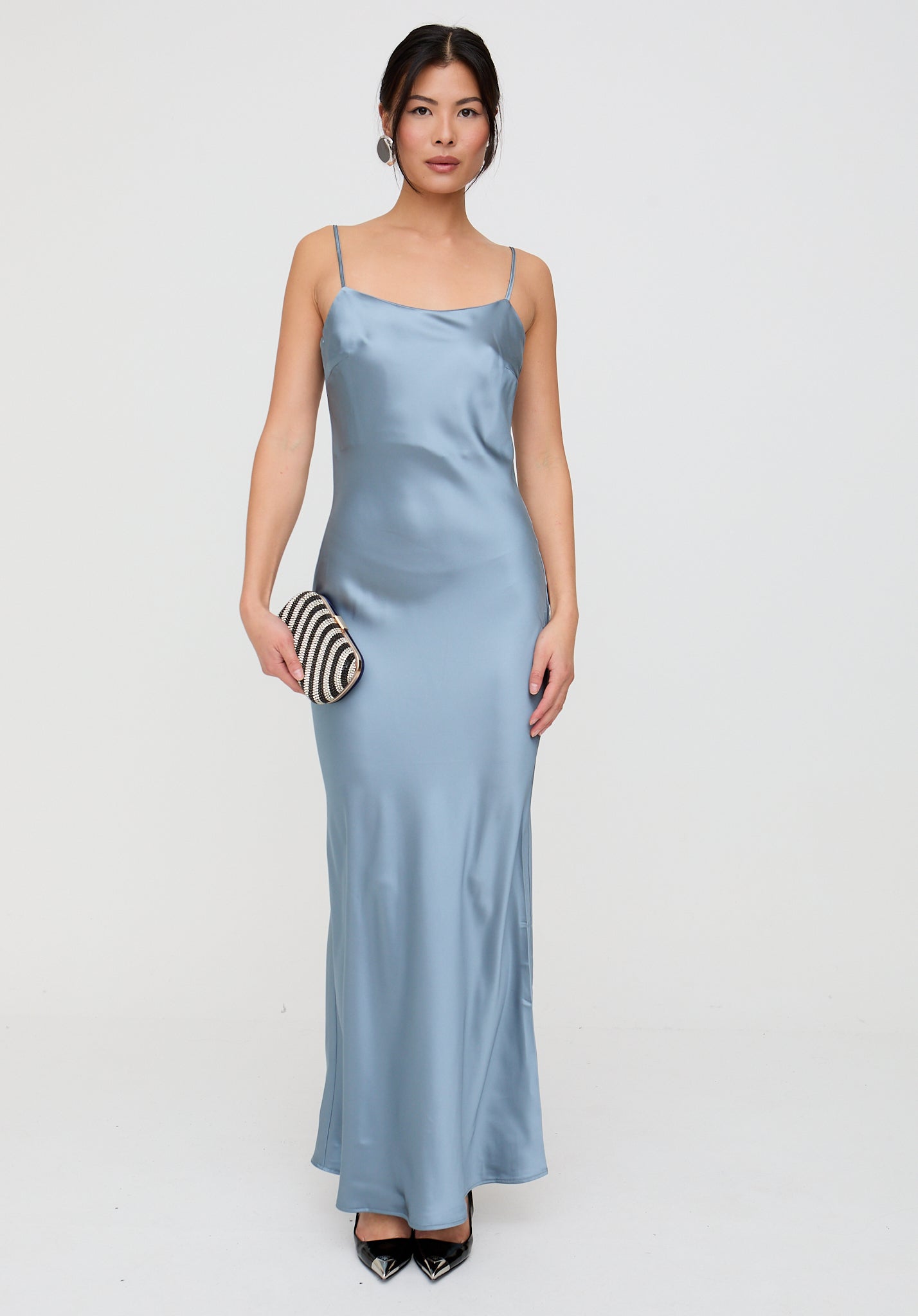 Roxy Spaghetti Strap Maxi Dress In Blue