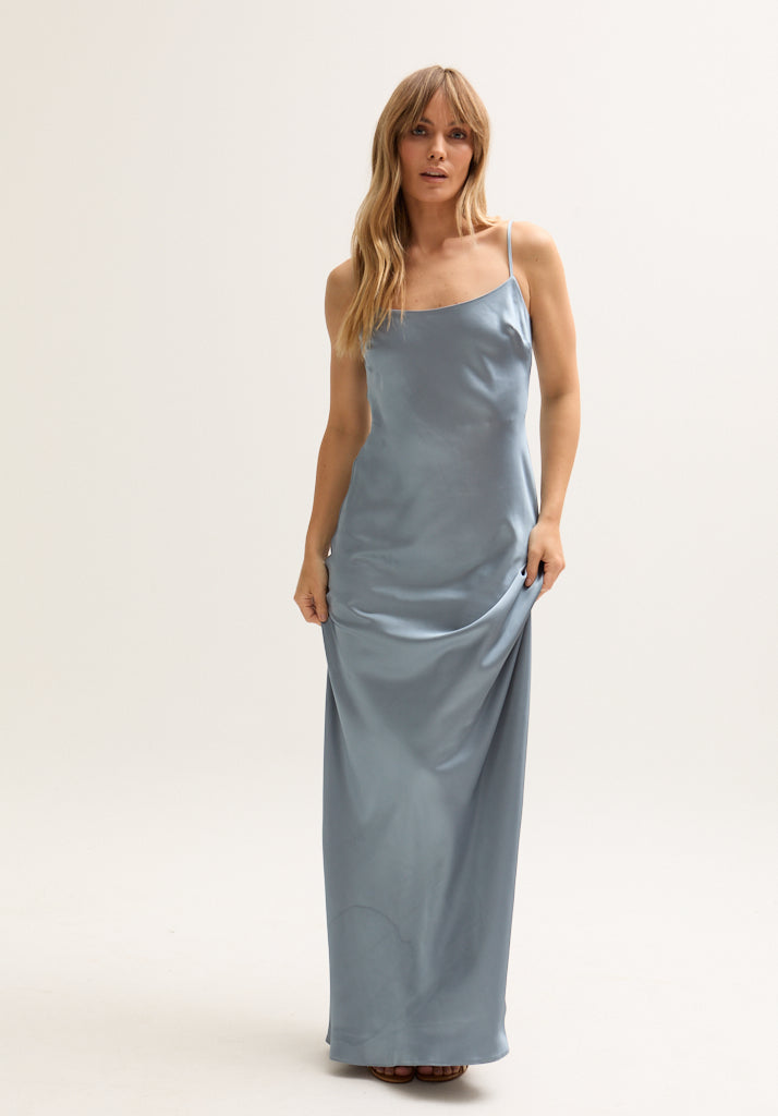 Roxy Spaghetti Strap Maxi Dress In Blue
