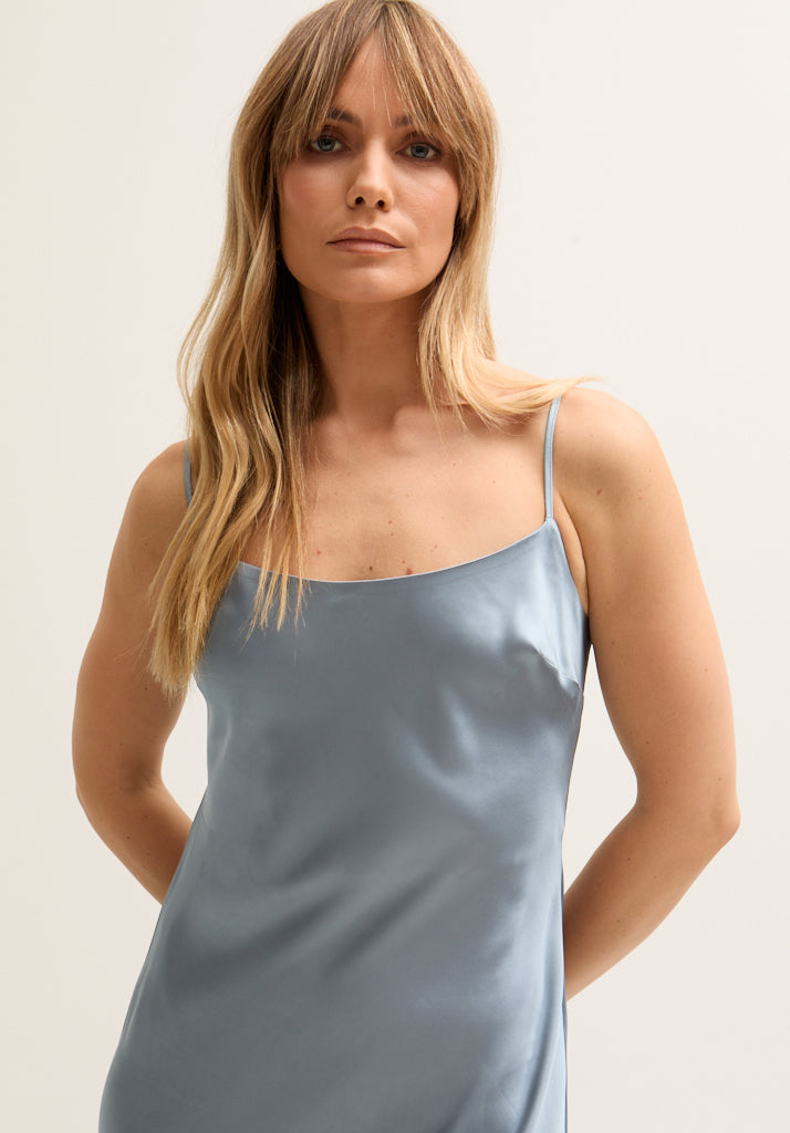 Roxy Spaghetti Strap Maxi Dress In Blue