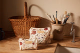 Cosmetic Bag Pressed Floral