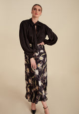 Molly Top Animal Jacquard Black
