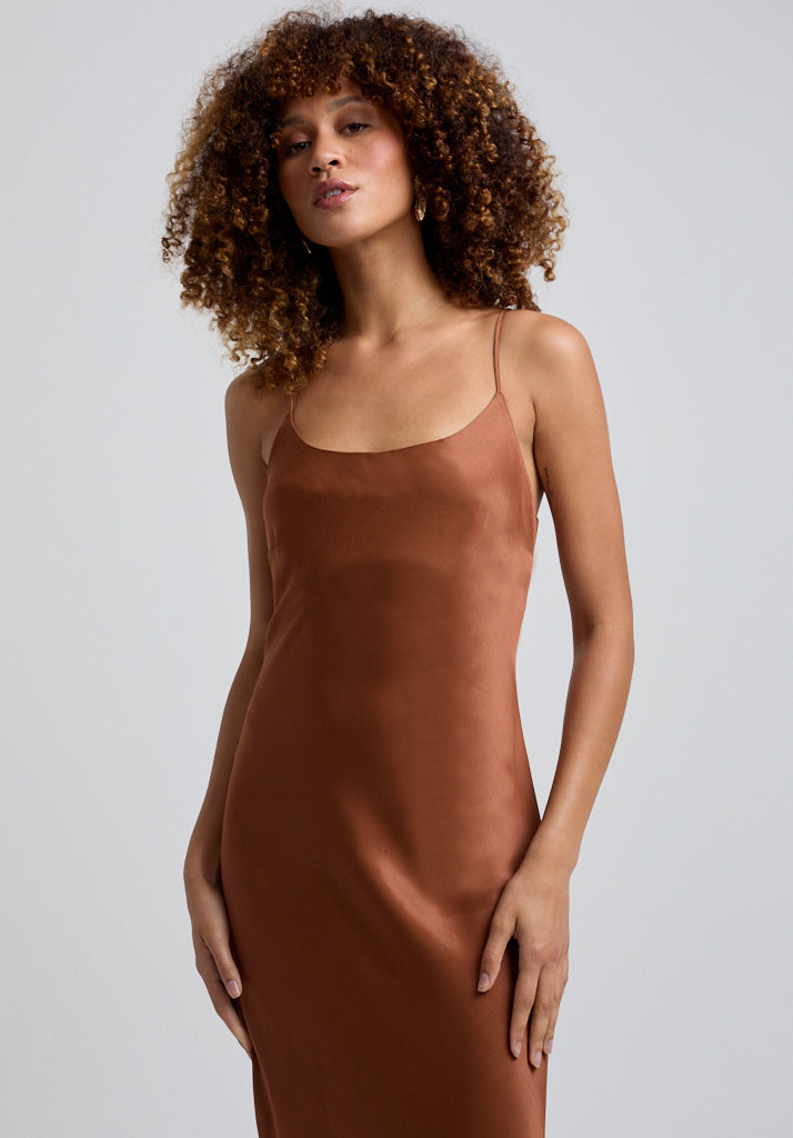 Roxy Maxi Dress in Brown | Dresses