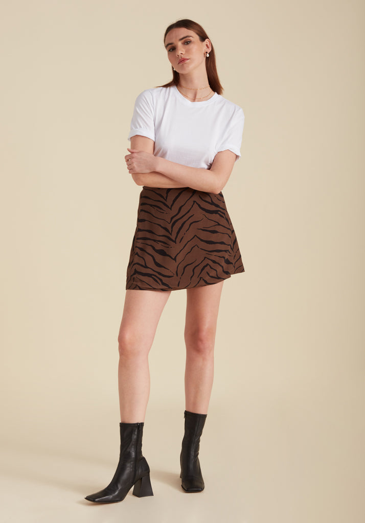 Sadie Skirt Tiger Print