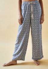 PJ Set With Pouch Aster Patchwork Blue