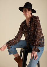 Joni Blouse Black Aster