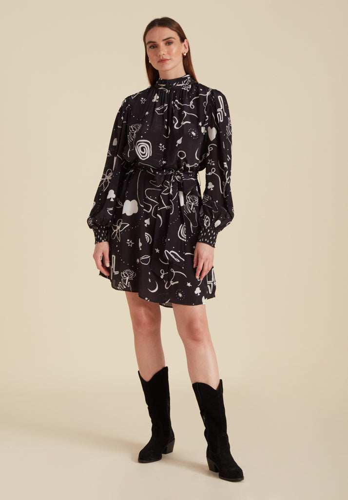 Mini Molly Dress Spellbound Black