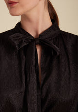 Molly Top Animal Jacquard Black