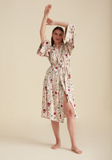 Corinna Robe Pressed Floral