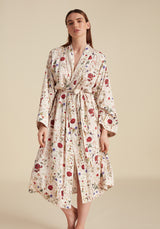 Corinna Robe Pressed Floral