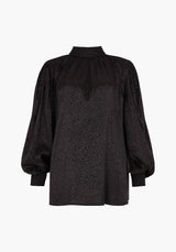Molly Top Animal Jacquard Black