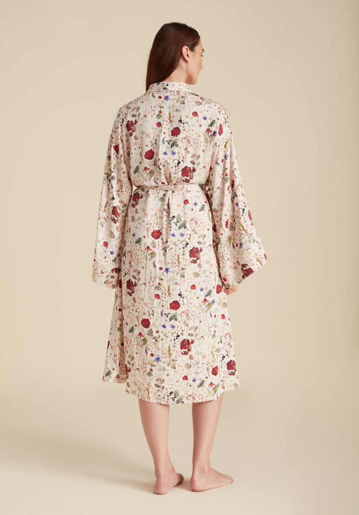 Corinna Robe Pressed Floral