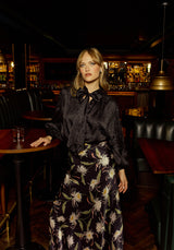 Molly Top Animal Jacquard Black