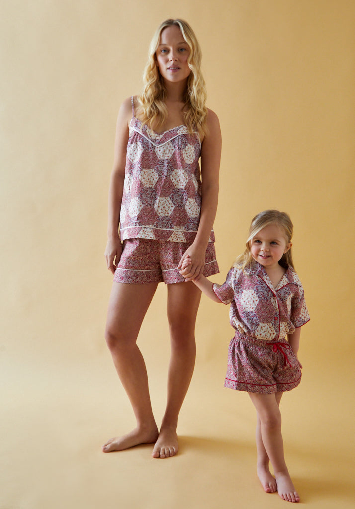 Keira Pyjama Set Aster Patchwork Pink