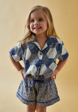 Keira Pyjama Set Aster Patchwork Blue