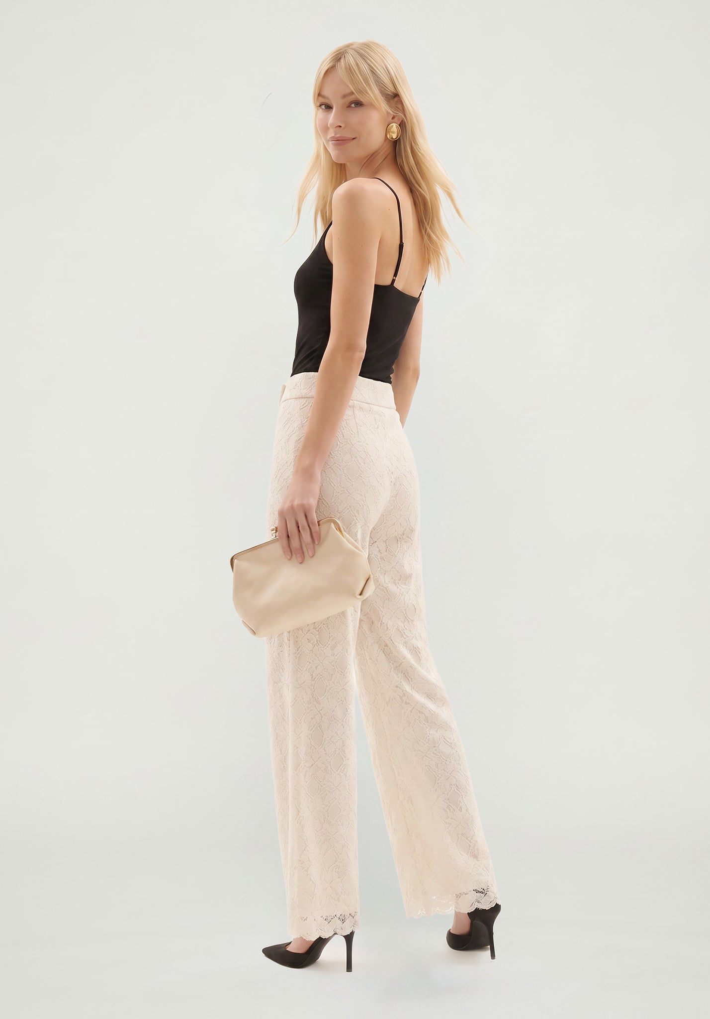 PREORDER Calipo Lace Trouser in White