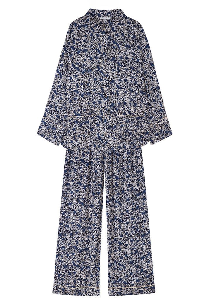 Evie Trouser Set Blue Aster