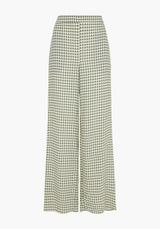 Leon Trouser Star Houndstooth Print