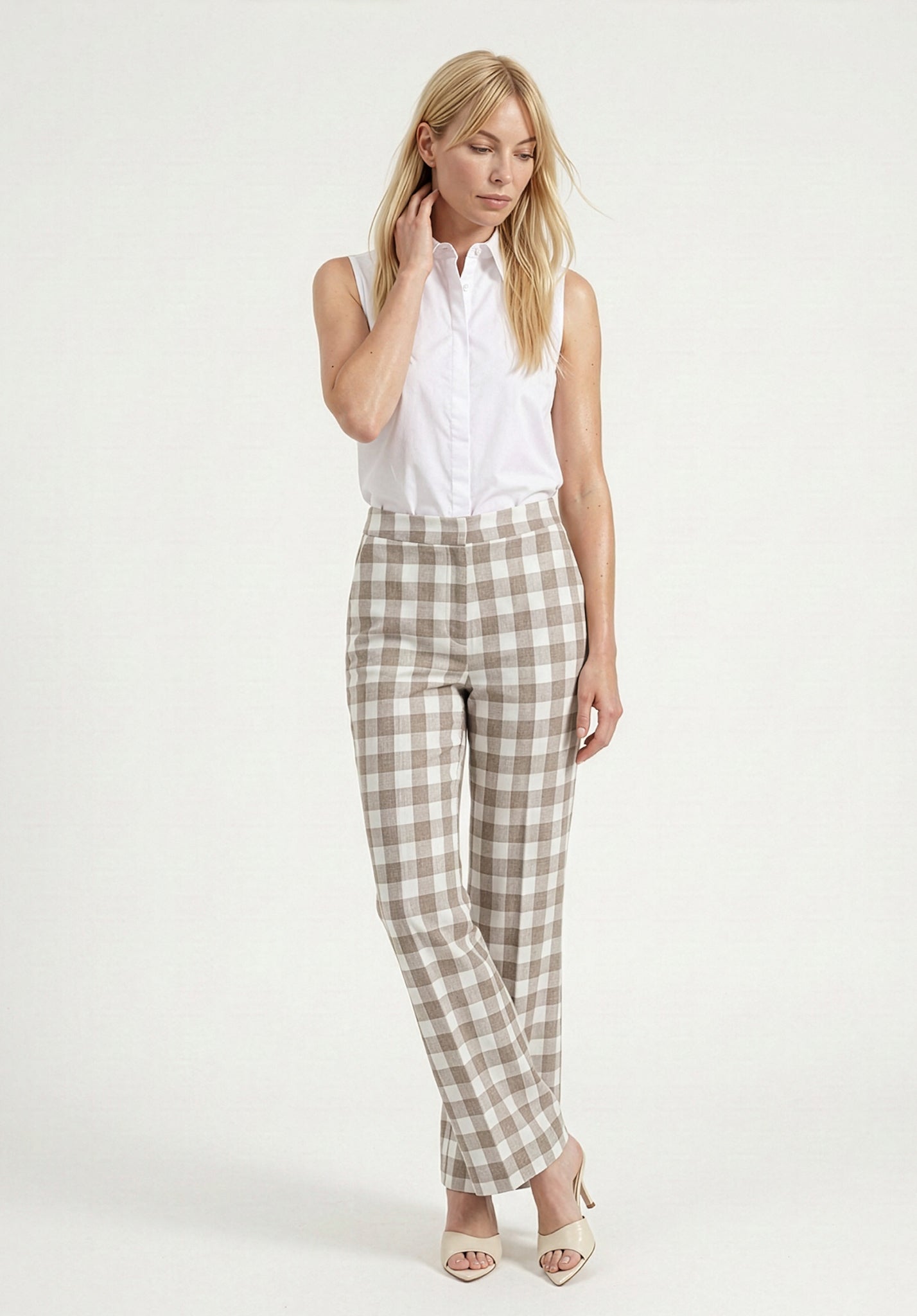PREORDER Oatley Check Trouser in Brown