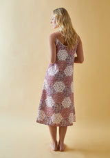 Rosie Nightdress With Pouch Aster Patchwork Pink