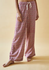 PJ Set With Pouch Aster Patchwork Pink