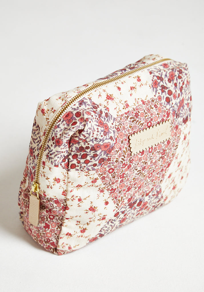 Wash Bag Aster Patchwork Pink