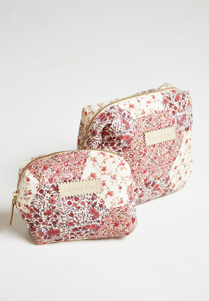 Wash Bag Aster Patchwork Pink