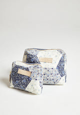 Cosmetic Bag Aster Patchwork Blue
