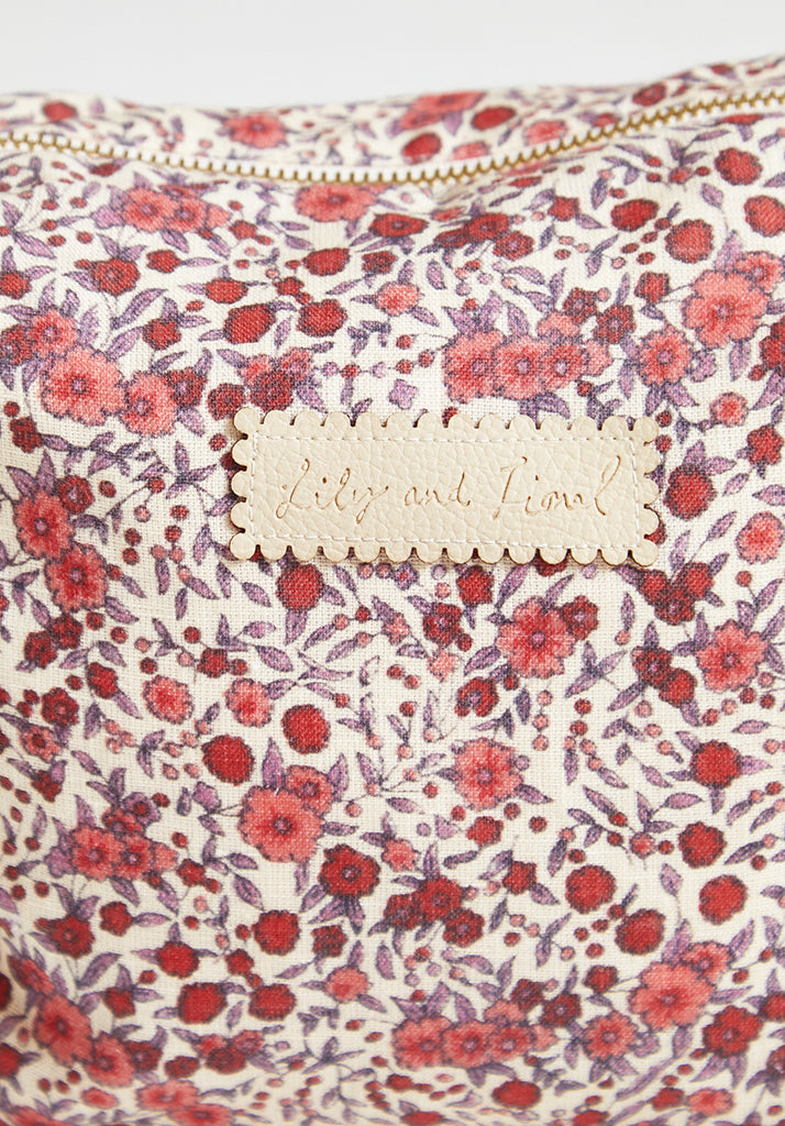 Wash Bag Aster Floral Pink