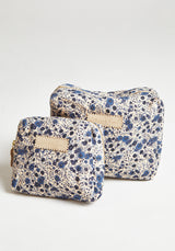 Cosmetic Bag Aster Floral Blue