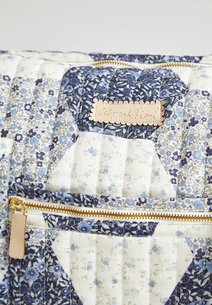 Overnight Bag Aster Patchwork Blue