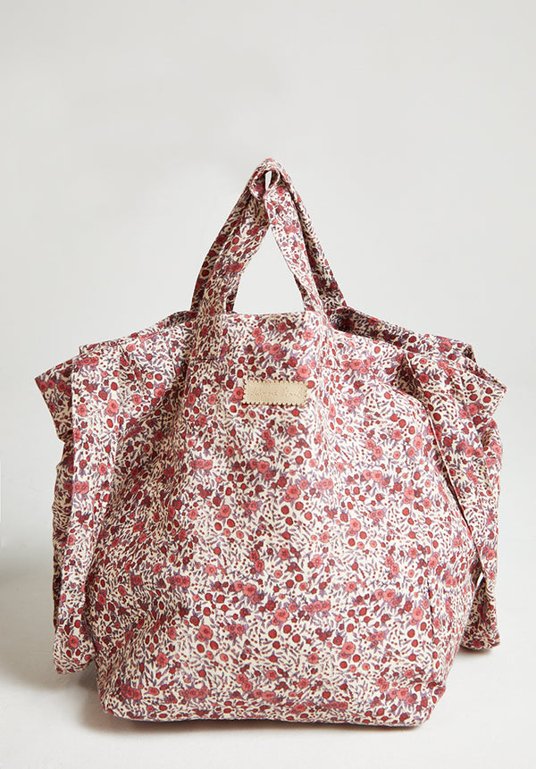 Aster Floral Tote Bag Pink
