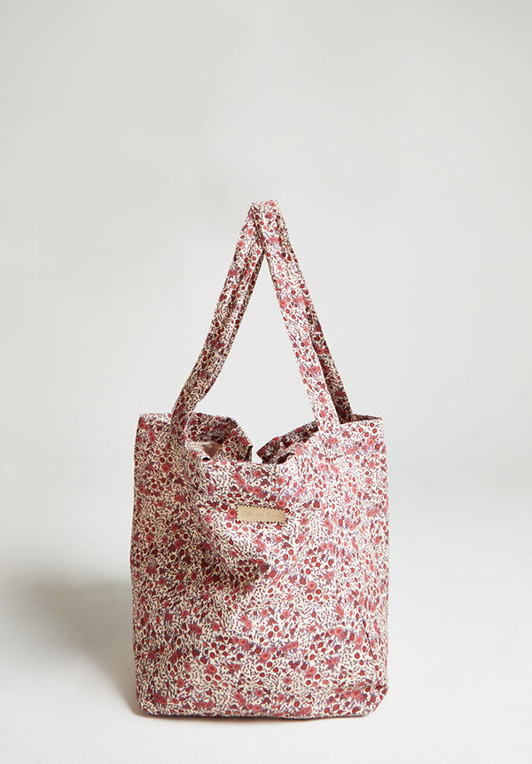 Aster Floral Tote Bag Pink