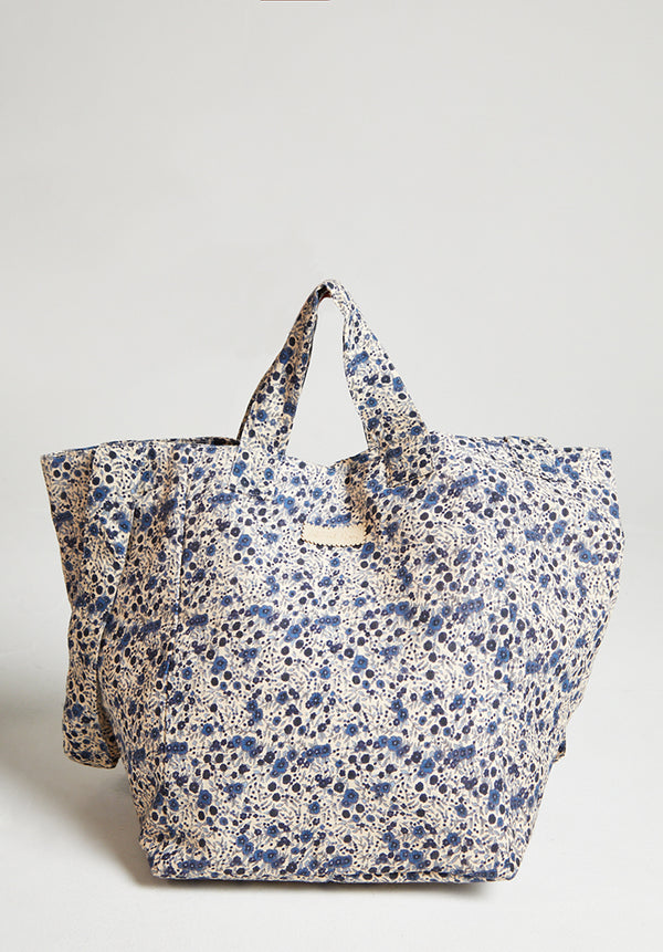 Tote Bag Aster Floral Blue