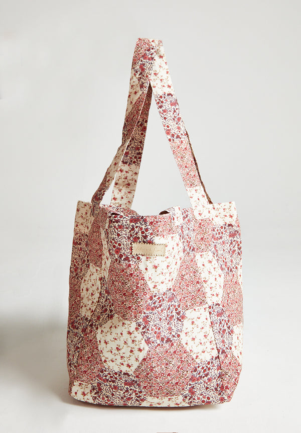 Tote Bag Aster Patchwork Pink