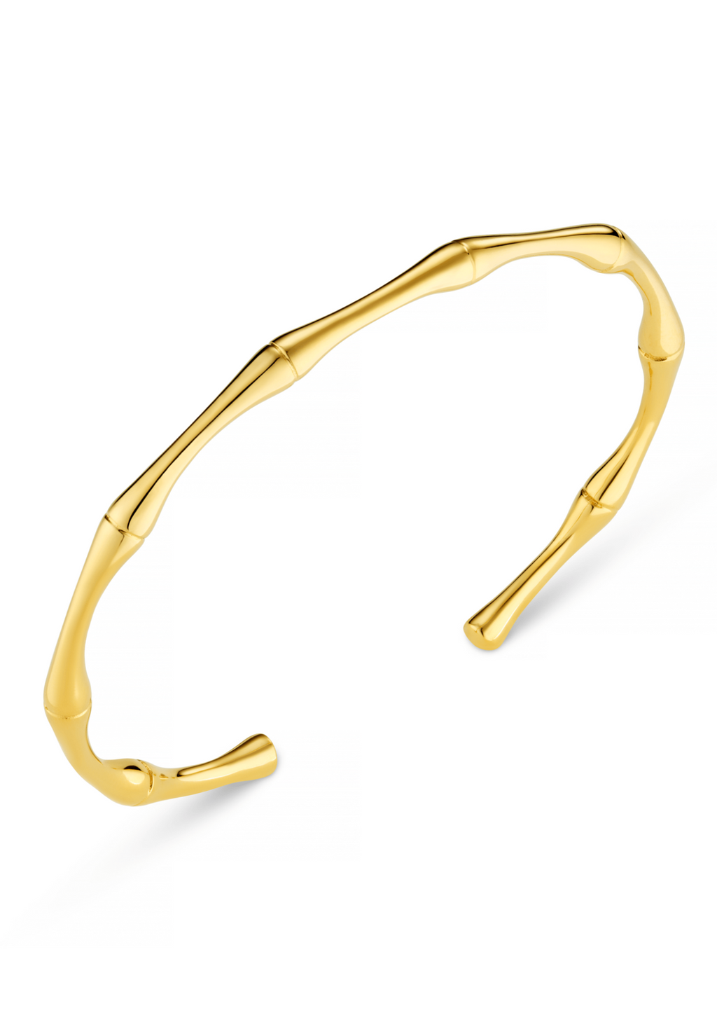 LUXE Polished Bamboo Open Bangle
