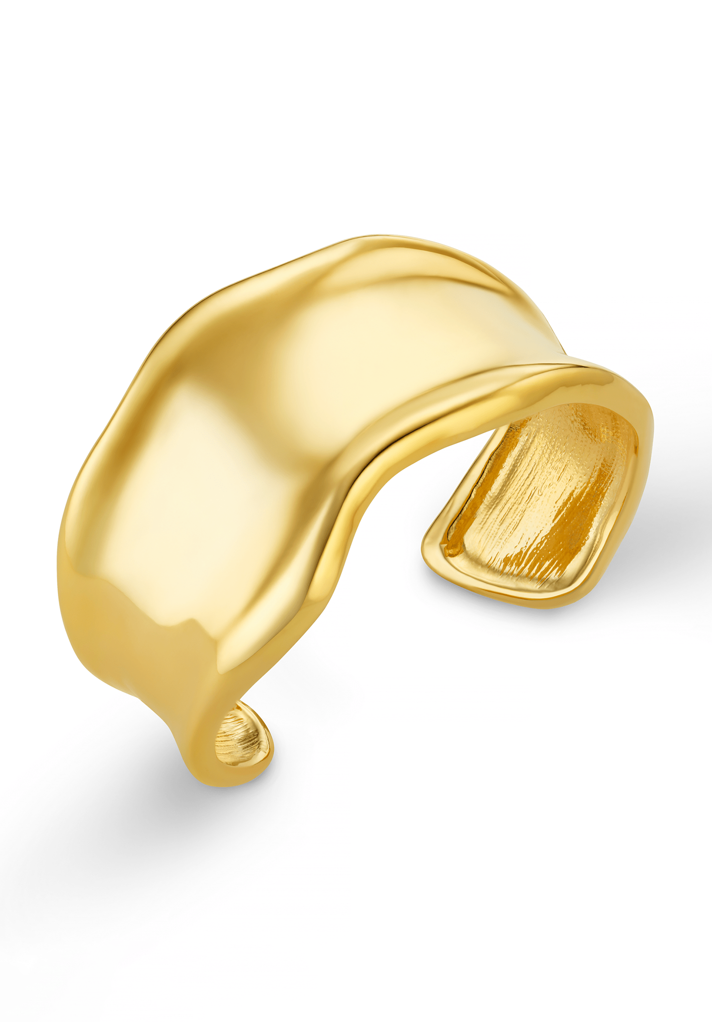 Statement Organic Molten Metal Cuff