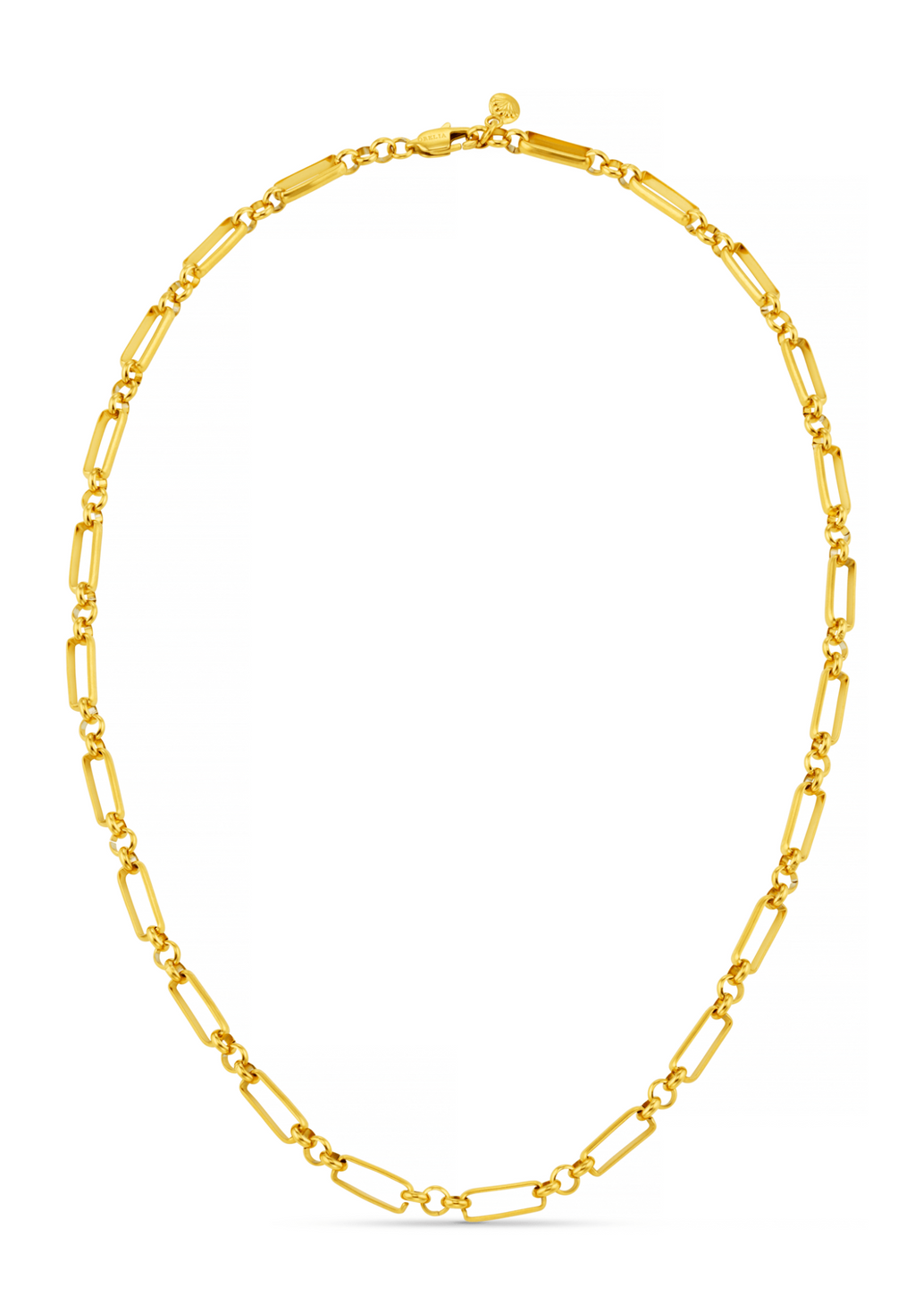 LUXE Rectangular Open Link Chain Necklace