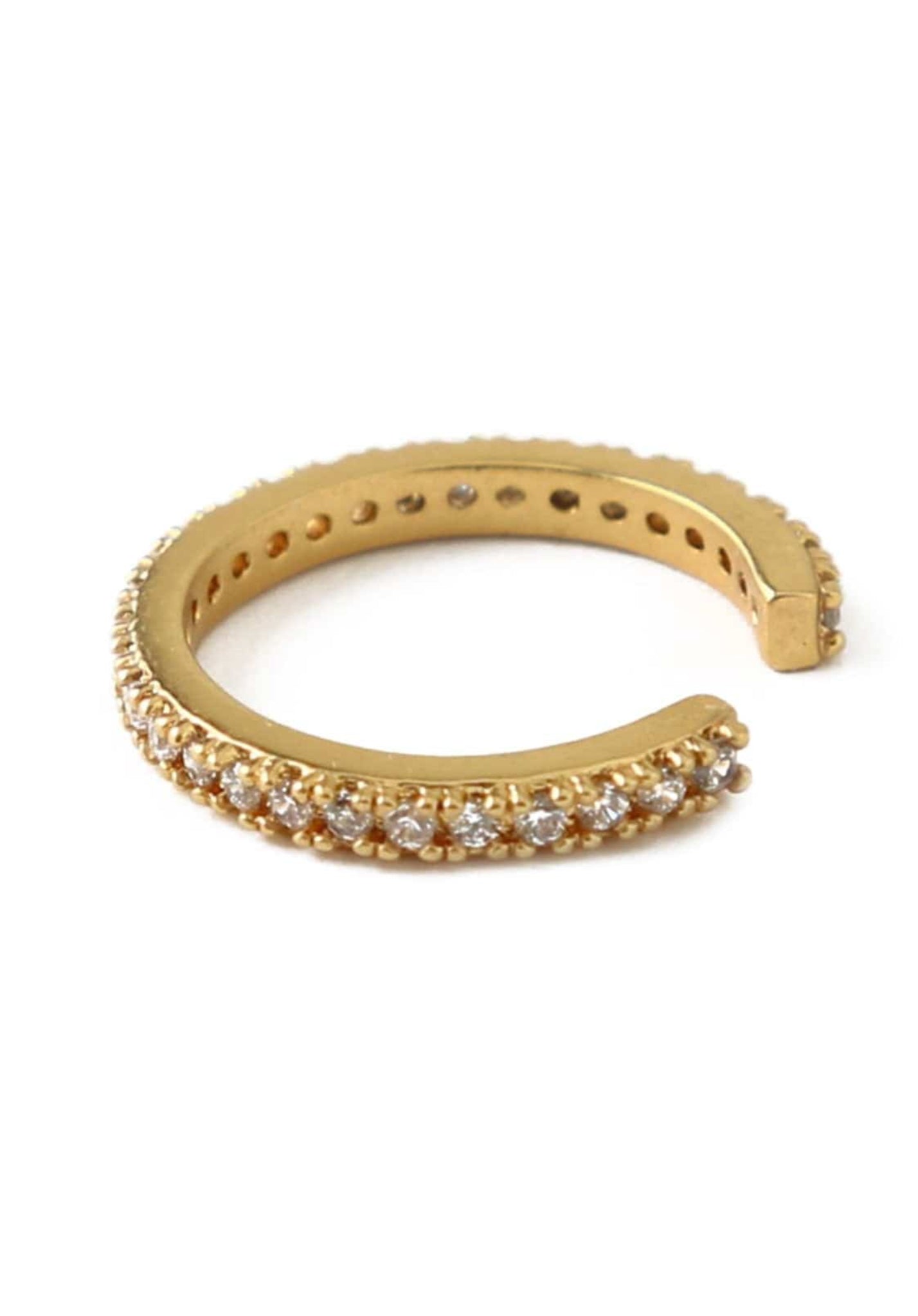 Fine Pavé Ear Cuff - Gold