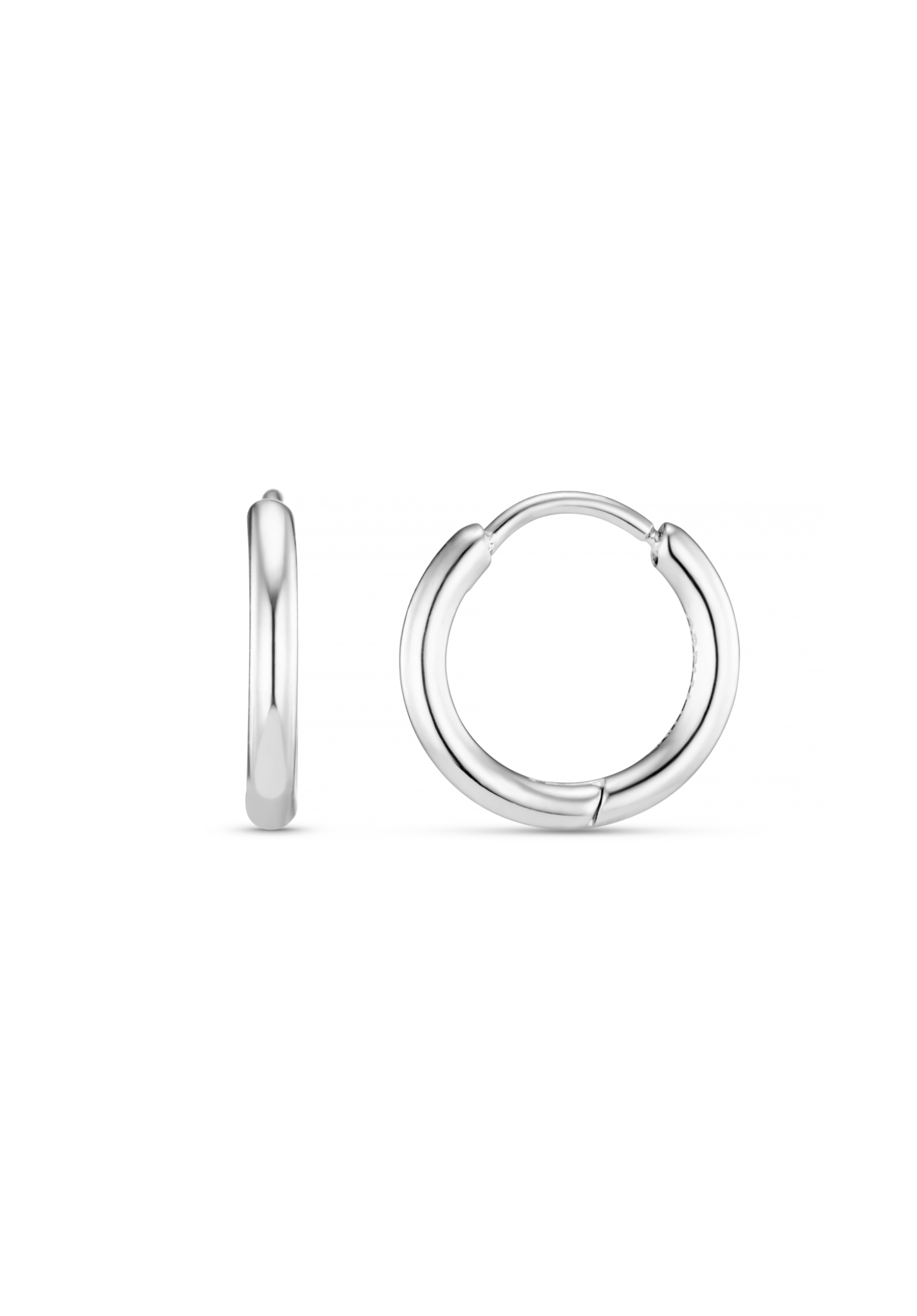 LUXE Huggie Hoop Earrings - Silver