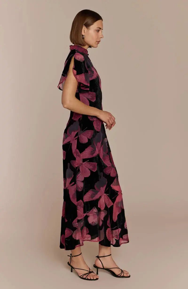 Kyoto Dress in Butterfly Print