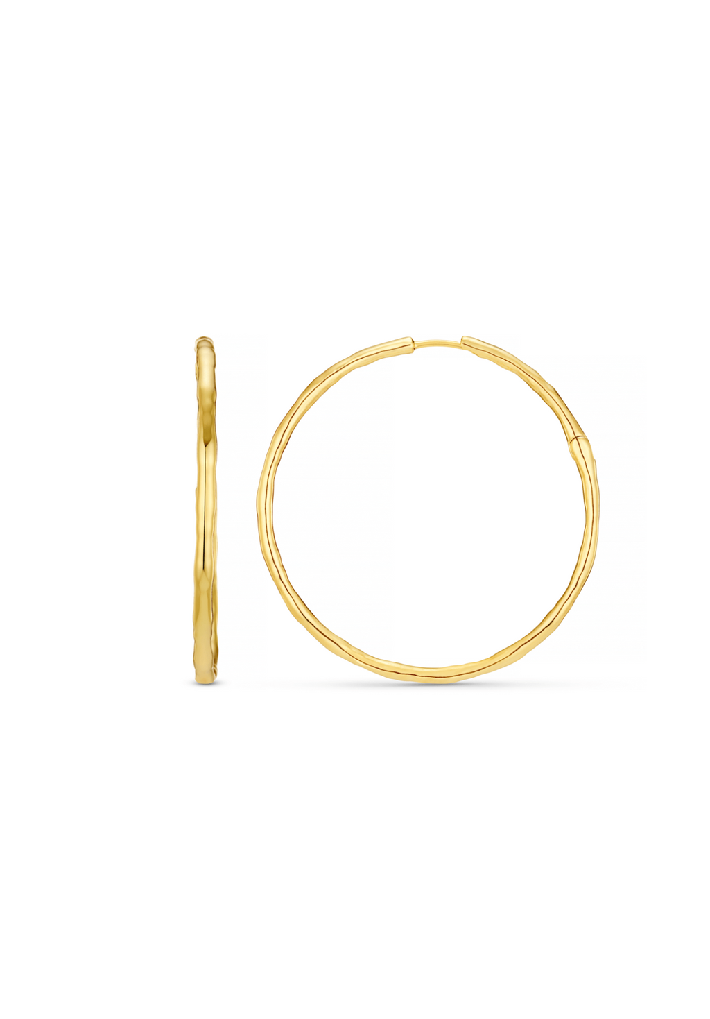 Polished Molten Large Hoop Earrings
