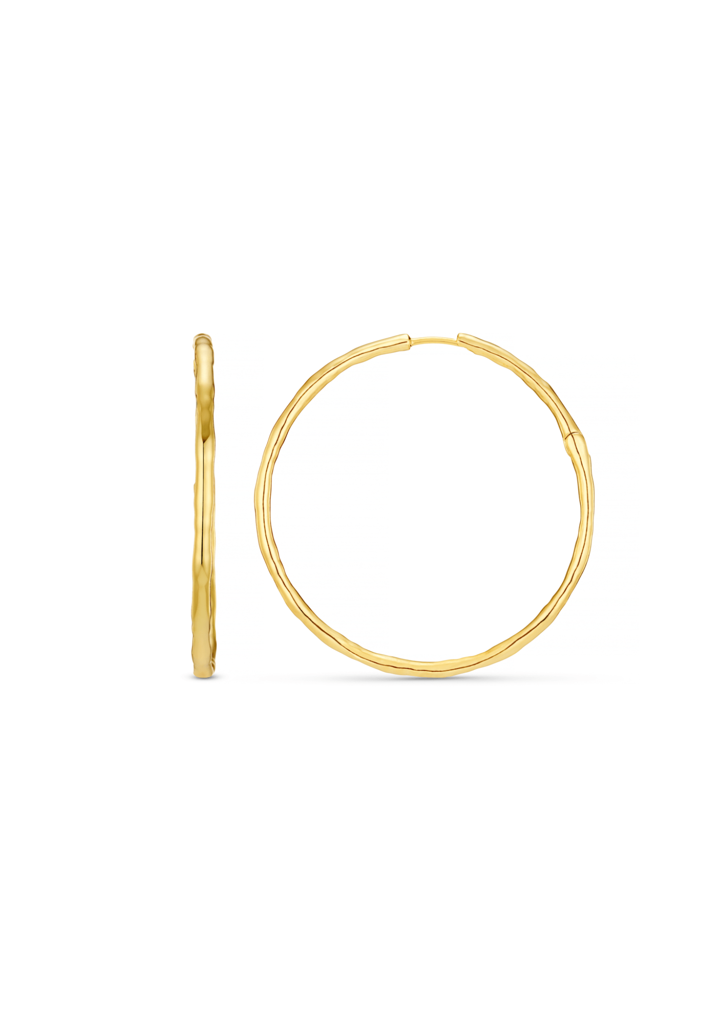 Polished Molten Large Hoop Earrings